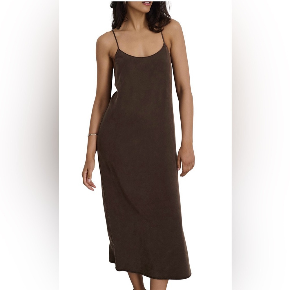 Alex Mill Brown Slip Maxi Dress